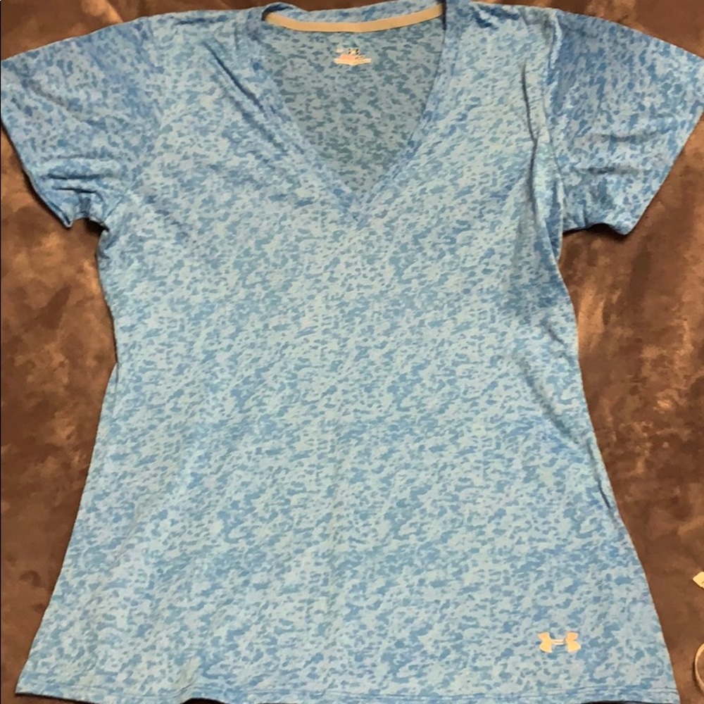 Blue under armour workout shirt